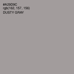 #A29D9C - Dusty Gray Color Image